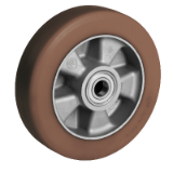 58HTALCC - "TR-POWERHIGH" high thickness polyurethane wheels, aluminium and cast iron centre