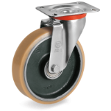 Vulkollan® wheels, standard duty (NL) brackets