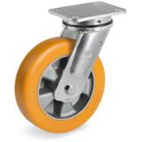 TR high thickness polyurethane wheels, electrowelded (EE-MHD) brackets