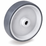 71PPCB - Thermoplastic rubber wheels, polypropylene centre, plain bore